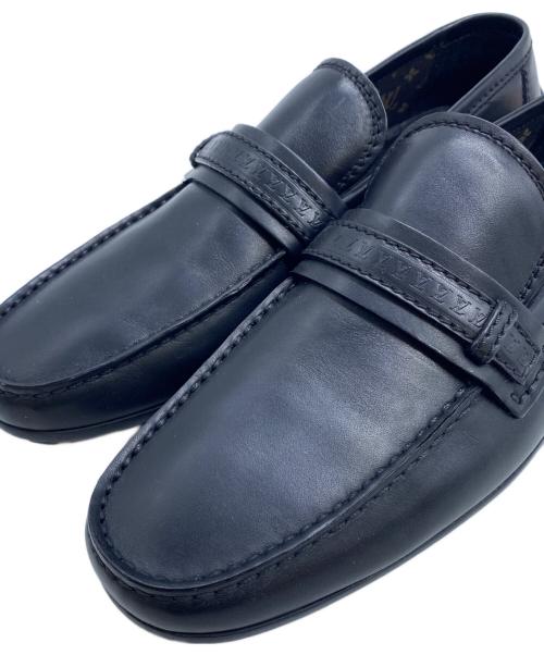 LOUIS VUITTON（ルイ ヴィトン）LOUIS VUITTON (ルイ ヴィトン) Louis Vuitton　ロゴドライビングシューズ ブラック サイズ:SIZE 8の古着・服飾アイテム