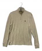 POLO RALPH LAURENポロ・ラルフローレン）の古着「ハーフジップスウェット」｜ベージュ