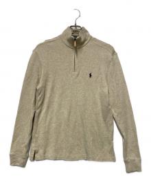 POLO RALPH LAUREN（ポロ・ラルフローレン）の古着「ハーフジップスウェット」｜ベージュ