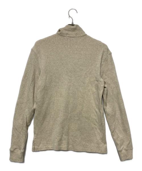 POLO RALPH LAUREN（ポロ・ラルフローレン）POLO RALPH LAUREN (ポロ・ラルフローレン) ハーフジップスウェット ベージュ サイズ:Ｍの古着・服飾アイテム