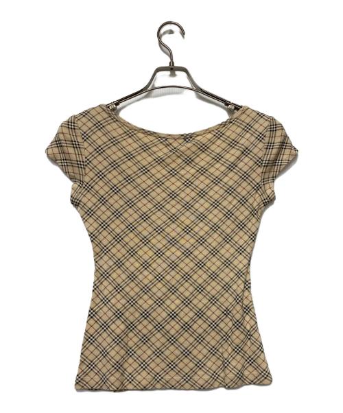 BURBERRY BLUE LABEL（バーバリー ブルー レーベル）BURBERRY BLUE LABEL (バーバリー ブルー レーベル) BURBERRY BLUE LABEL　半袖カットソー ベージュ サイズ:38の古着・服飾アイテム