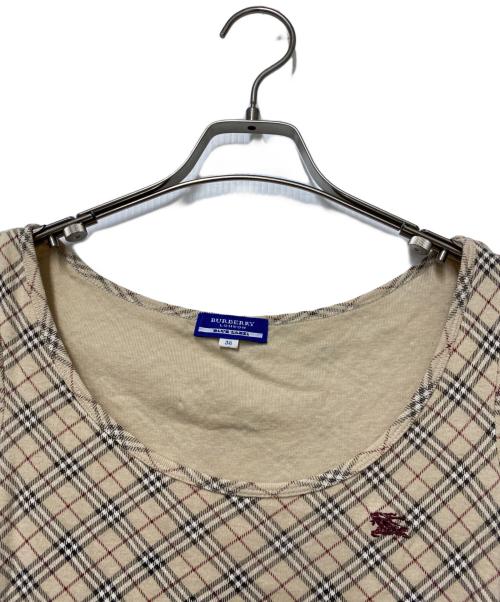 BURBERRY BLUE LABEL（バーバリー ブルー レーベル）BURBERRY BLUE LABEL (バーバリー ブルー レーベル) BURBERRY BLUE LABEL　半袖カットソー ベージュ サイズ:38の古着・服飾アイテム