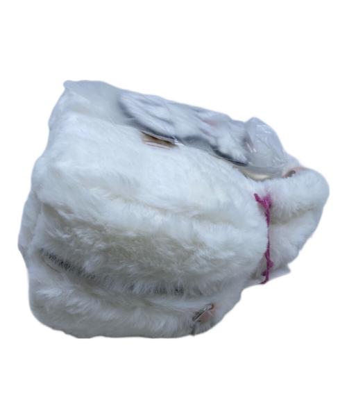 furfur（ファーファー）furfur (ファーファー) エコファー スクエア ボストンバッグ ホワイト 未使用品の古着・服飾アイテム