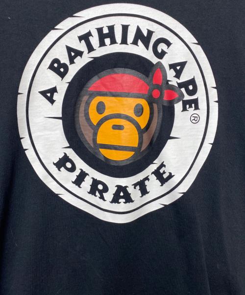 A BATHING APE（アベイシングエイプ）A BATHING APE (アベイシングエイプ) プリントTシャツ ブラック サイズ:Mの古着・服飾アイテム