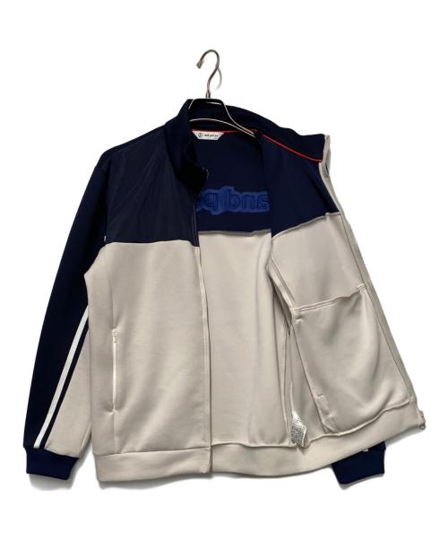 and per se（アンパスィ）and per se (アンパスィ) ゴルフウェア(トップス) グレー×ネイビー サイズ:XLの古着・服飾アイテム