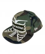 New Era×SUPREMEニューエラ×シュプリーム）の古着「キャップ」｜グリーン