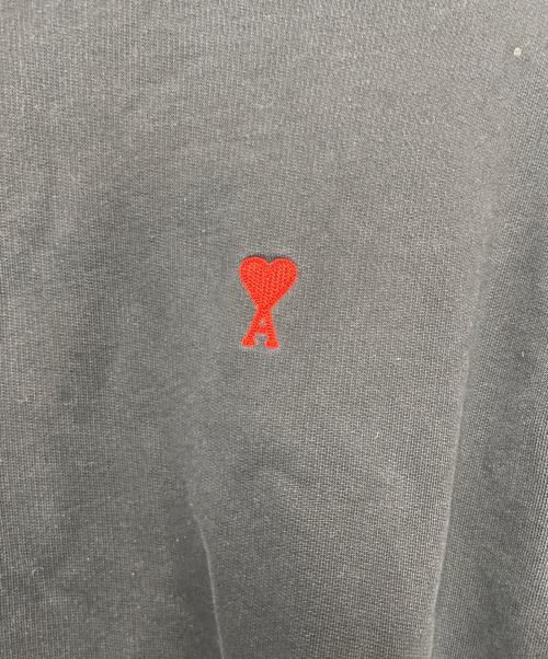ami（アミ）ami (アミ) ハート刺繍ロゴスウェット ブラック サイズ:Sの古着・服飾アイテム