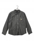 HUFハフ）の古着「ＨＵＦ　長袖シャツ」｜グレー