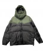 stussyステューシー）の古着「ダウンジャケット」｜オリーブ×ブラック