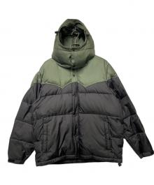 stussy（ステューシー）の古着「ダウンジャケット」｜オリーブ×ブラック