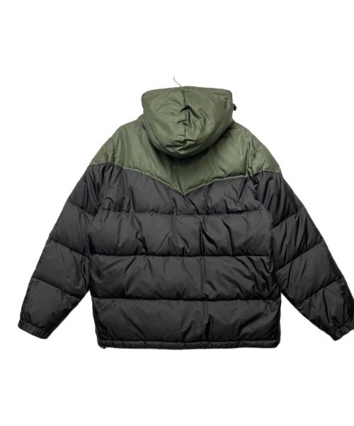 stussy（ステューシー）stussy (ステューシー) ダウンジャケット オリーブ×ブラック サイズ:XLの古着・服飾アイテム