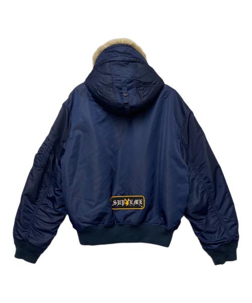 SUPREME（シュプリーム）Supreme (シュプリーム) PLAY BOY (プレイボーイ) MA-1ジャケット ネイビー サイズ:XLの古着・服飾アイテム