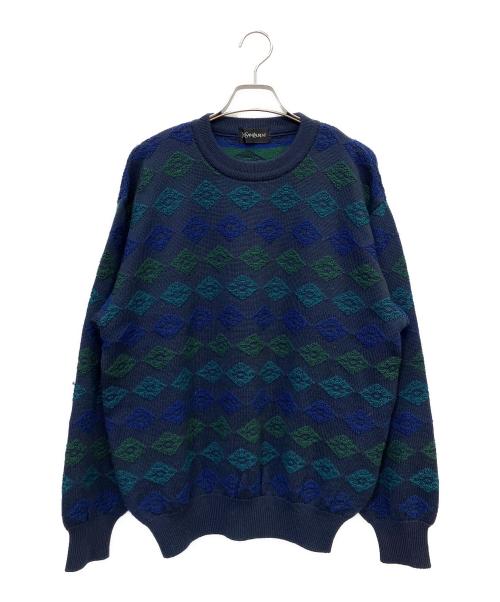 Yves Saint Laurent（イヴサンローラン）Yves Saint Laurent (イヴサンローラン) 厚手ニット ネイビー サイズ:不明の古着・服飾アイテム