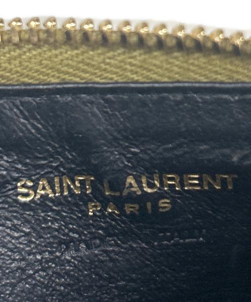 Saint Laurent Paris（サンローランパリ）Saint Laurent Paris (サンローランパリ) カードケース オリーブの古着・服飾アイテム