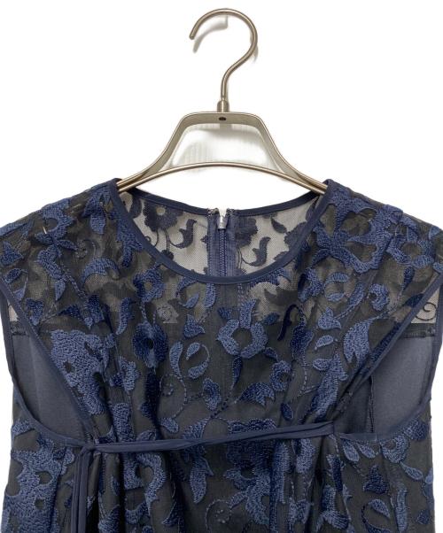 ANAYI（アナイ）ANAYI (アナイ) ノースリーブワンピース ネイビー サイズ:36の古着・服飾アイテム