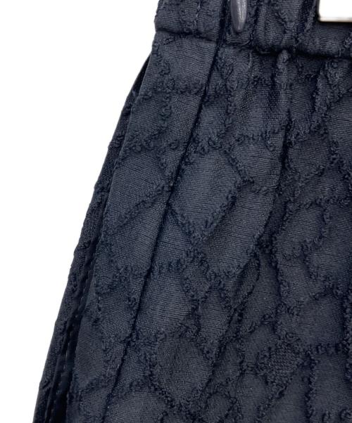 ANAYI（アナイ）ANAYI (アナイ) りんぐふくれジャガードストレートパンツ ネイビー サイズ:34の古着・服飾アイテム