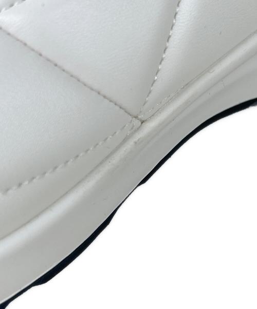 LANVIN en Bleu（ランバンオンブルー）LANVIN en Bleu (ランバンオンブルー) キルティングブーツ ホワイト サイズ:24の古着・服飾アイテム