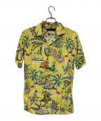 POLO RALPH LAURENポロ・ラルフローレン）の古着「POLO RALPH LAUREN　ハワイアンプリントアロハシャツ」｜イエロー