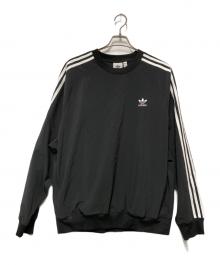adidas（アディダス）の古着「プルオーバー トラックトップ」｜ブラック