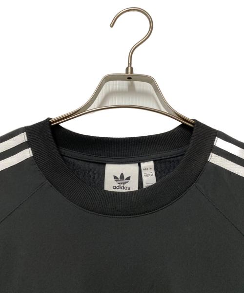 adidas（アディダス）adidas (アディダス) プルオーバー トラックトップ ブラック サイズ:Ｍの古着・服飾アイテム