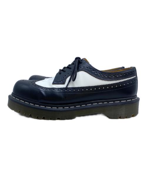 Dr.Martens（ドクターマーチン）Dr.Martens (ドクターマーチン) ウィングチップシューズ ホワイト×ブラック サイズ:US10の古着・服飾アイテム