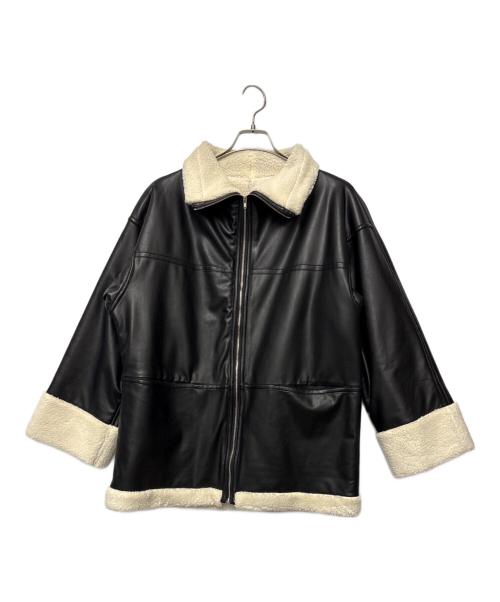 DRESSLAVE（ドレスレイブ）DRESSLAVE (ドレスレイブ) フェイクムートンジャケット ブラック サイズ:38 未使用品の古着・服飾アイテム