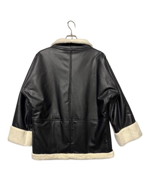DRESSLAVE（ドレスレイブ）DRESSLAVE (ドレスレイブ) フェイクムートンジャケット ブラック サイズ:38 未使用品の古着・服飾アイテム