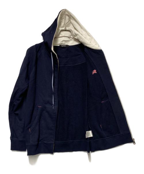 BURBERRY BLACK LABEL（バーバリーブラックレーベル）BURBERRY BLACK LABEL (バーバリーブラックレーベル) ジップパーカー ネイビー サイズ:3の古着・服飾アイテム