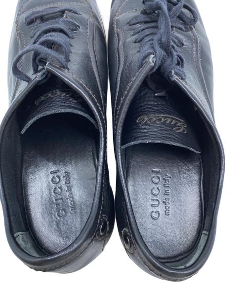 GUCCI（グッチ）GUCCI (グッチ) レザーシューズ ブラック サイズ:81/2の古着・服飾アイテム