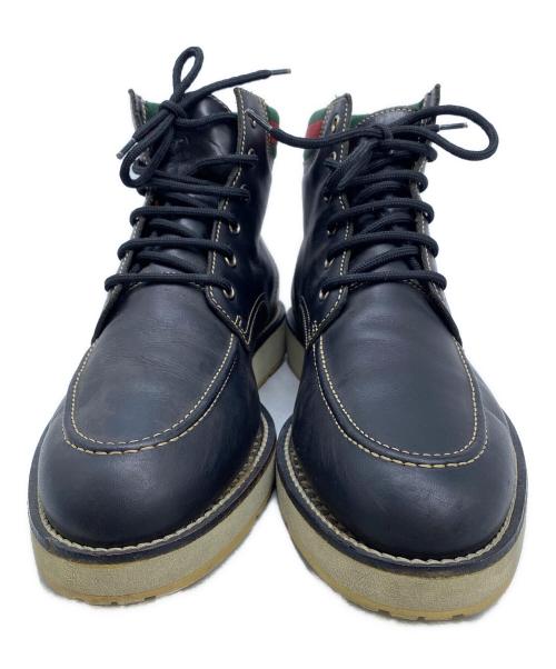 GUCCI（グッチ）GUCCI (グッチ) ブーツ ブラウン サイズ:SIZE 40 1/2の古着・服飾アイテム