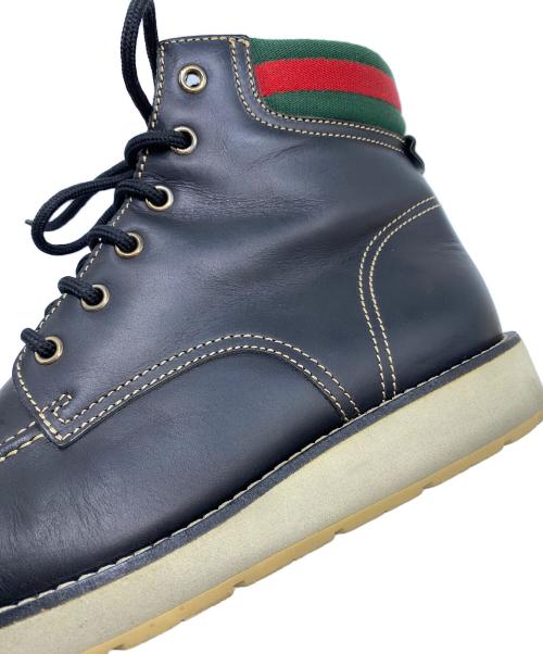 GUCCI（グッチ）GUCCI (グッチ) ブーツ ブラウン サイズ:SIZE 40 1/2の古着・服飾アイテム