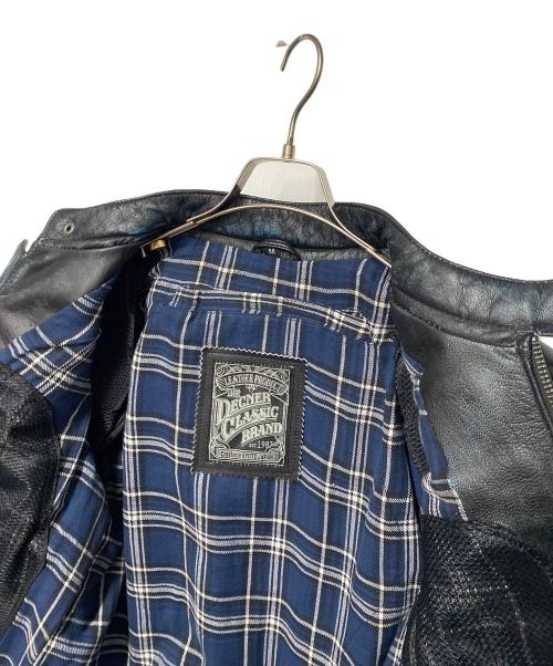 degner classic（デグナークラシック）DEGNER CLASSIC (デグナークラシック) レザーライダースジャケット ブラック サイズ:Ｍの古着・服飾アイテム