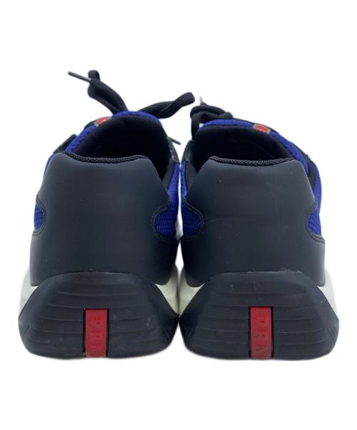 PRADA SPORTS（プラダスポーツ）PRADA SPORTS (プラダスポーツ) レザースニーカー ブラック×ブルー サイズ:size 9の古着・服飾アイテム