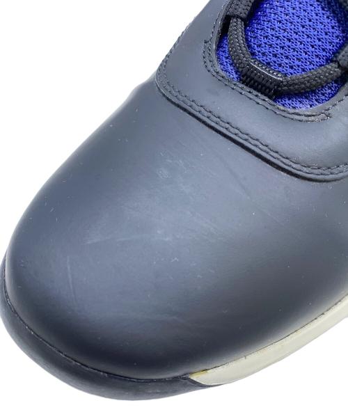 PRADA SPORTS（プラダスポーツ）PRADA SPORTS (プラダスポーツ) レザースニーカー ブラック×ブルー サイズ:size 9の古着・服飾アイテム