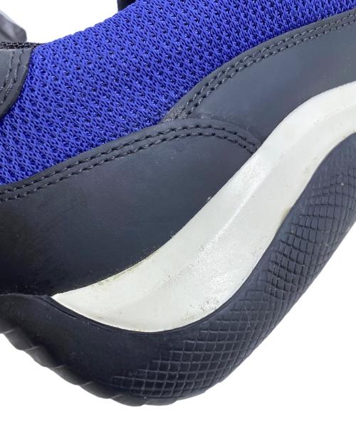 PRADA SPORTS（プラダスポーツ）PRADA SPORTS (プラダスポーツ) レザースニーカー ブラック×ブルー サイズ:size 9の古着・服飾アイテム