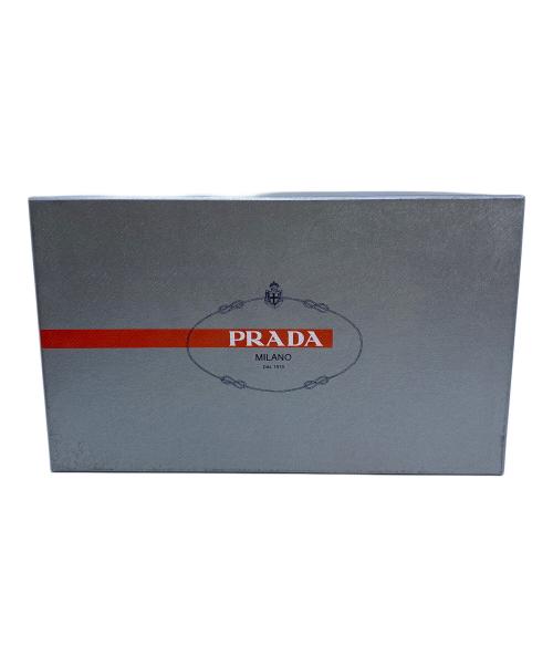 PRADA SPORTS（プラダスポーツ）PRADA SPORTS (プラダスポーツ) レザースニーカー ブラック×ブルー サイズ:size 9の古着・服飾アイテム