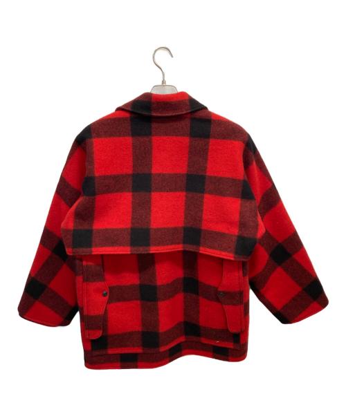 FILSON GARMENT（フィルソン ガーメント）FILSON GARMENT (フィルソン ガーメント) ウールジャケット ブラック×レッド サイズ:40の古着・服飾アイテム
