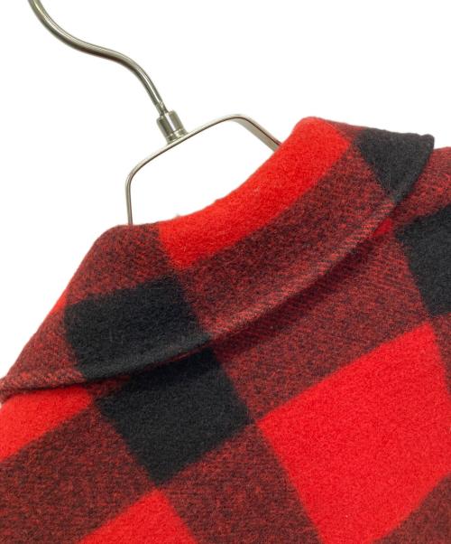 FILSON GARMENT（フィルソン ガーメント）FILSON GARMENT (フィルソン ガーメント) ウールジャケット ブラック×レッド サイズ:40の古着・服飾アイテム