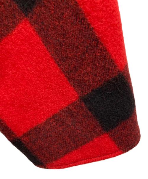 FILSON GARMENT（フィルソン ガーメント）FILSON GARMENT (フィルソン ガーメント) ウールジャケット ブラック×レッド サイズ:40の古着・服飾アイテム