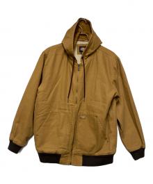 Dickies（ディッキーズ）の古着「ダック ボアライナーフーデッドブルゾン」｜ブラウン
