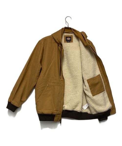 Dickies（ディッキーズ）Dickies (ディッキーズ) ダック ボアライナーフーデッドブルゾン ブラウン サイズ:Ｍの古着・服飾アイテム