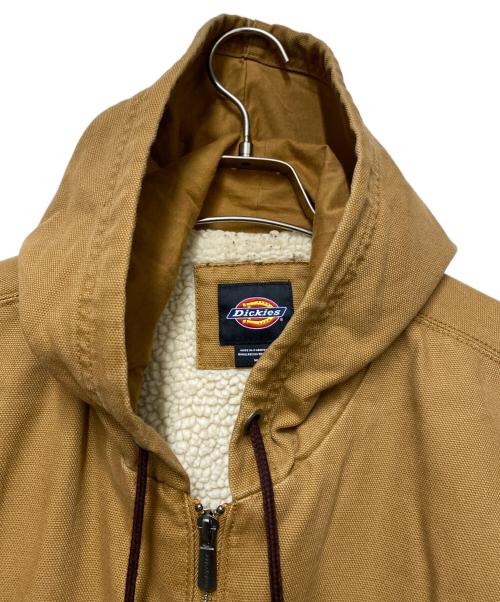Dickies（ディッキーズ）Dickies (ディッキーズ) ダック ボアライナーフーデッドブルゾン ブラウン サイズ:Ｍの古着・服飾アイテム