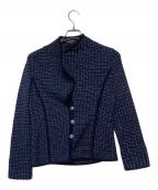 LEONARD FASHIONレオナールファッション）の古着「ニットジャケット」｜ネイビー