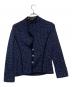 LEONARD FASHION（レオナールファッション）の古着「ニットジャケット」｜ネイビー