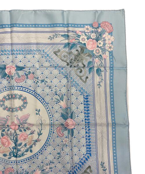 HERMES（エルメス）HERMES (エルメス) シルクスカーフ スカイブルーの古着・服飾アイテム