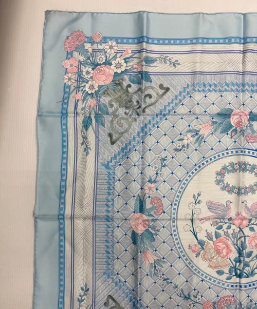 HERMES（エルメス）HERMES (エルメス) シルクスカーフ スカイブルーの古着・服飾アイテム