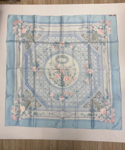 HERMES（エルメス）HERMES (エルメス) シルクスカーフ スカイブルーの古着・服飾アイテム