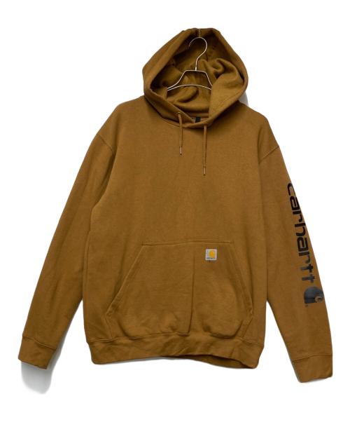 CarHartt（カーハート）CarHartt (カーハート) プルオーバーパーカー ブラウン サイズ:Lの古着・服飾アイテム