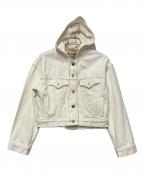 LEVI'Sリーバイス）の古着「フード付きデニムジャケット」｜ホワイト