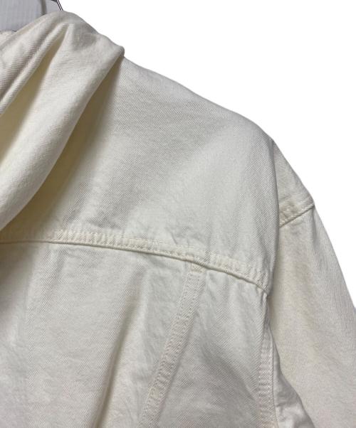 LEVI'S（リーバイス）LEVI'S (リーバイス) フード付きデニムジャケット ホワイト サイズ:Sの古着・服飾アイテム